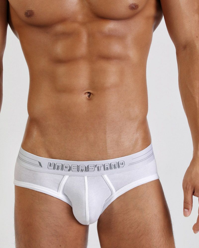 UNDERSTAND アンダースタンド ［アンダー・スタンダード］ ローライズブリーフ （白：White） メンズ 男性下着 パンツ 無地 ベーシック