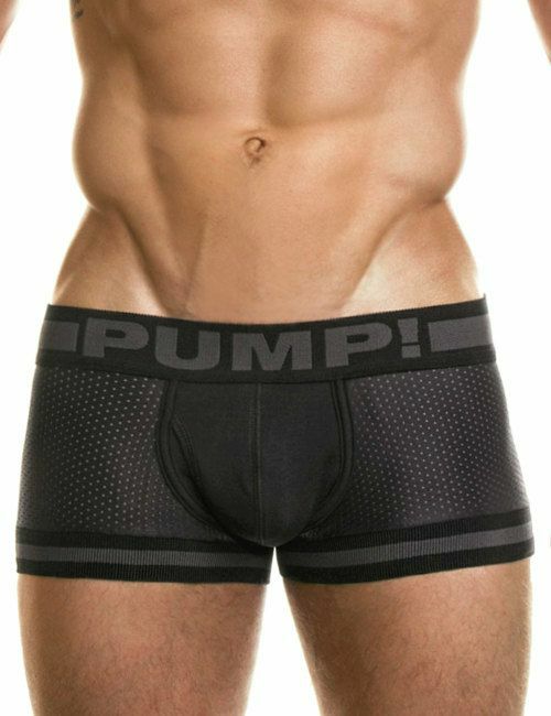 PUMP パンプ ローライズボクサーパンツ BLACK NINJA MICRO MESH TOUCH DOWN TRUNK PUMP! Underwear メンズ 男性下着