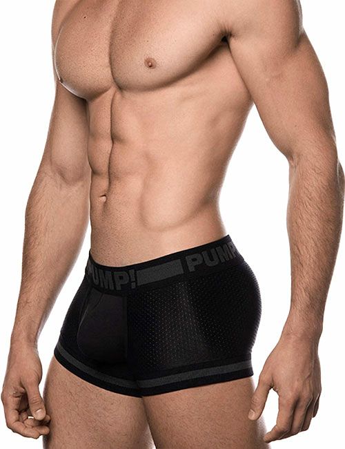 PUMP パンプ ローライズボクサーパンツ BLACK NINJA MICRO MESH TOUCH DOWN TRUNK PUMP! Underwear メンズ 男性下着