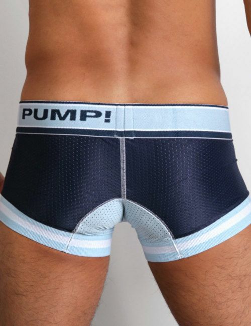 PUMP パンプ ローライズボクサーパンツ BLUE STEEL MICRO MESH TOUCH DOWN TRUNK PUMP! Underwear メンズ 男性下着