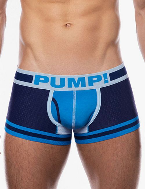 PUMP パンプ ローライズボクサーパンツ TRUE BLUE MICRO MESH TOUCH DOWN TRUNK PUMP! Underwear メンズ 男性下着