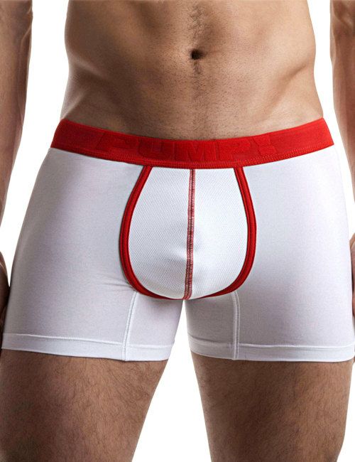 PUMP パンプ ロングボクサーパンツ WHITE RED COOL DOWN BOXER PUMP! Underwear メンズ 男性下着