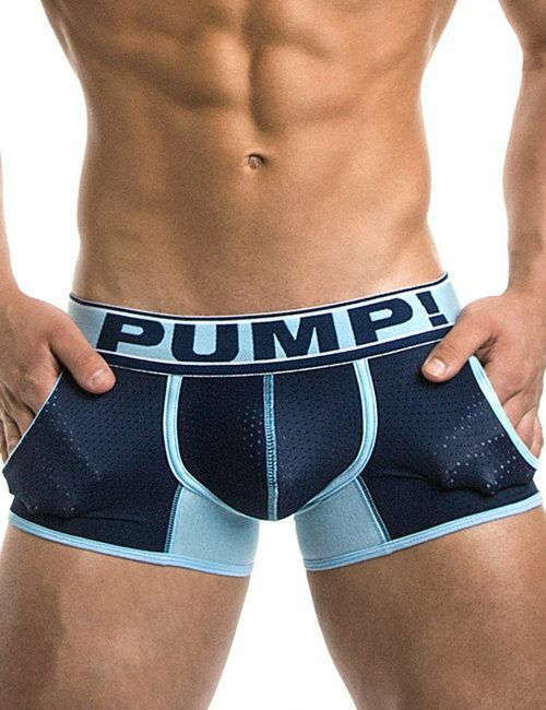 PUMP パンプ ローライズボクサーパンツ BLUE STEEL MESH CUP JOGGER BOXER PUMP! Underwear メンズ 男性下着