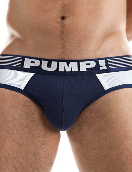 PUMP パンプ ローライズブリーフ ビキニ NAVY RIBBED BRIEF PUMP! Underwear メンズ 男性下着