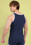 ヒーローカラーズ タンクトップ イージーモンキーオリジナル 日本製 Made in JAPAN コットンストレッチ ポップカラー メンズ 男性下着 メンズ下着