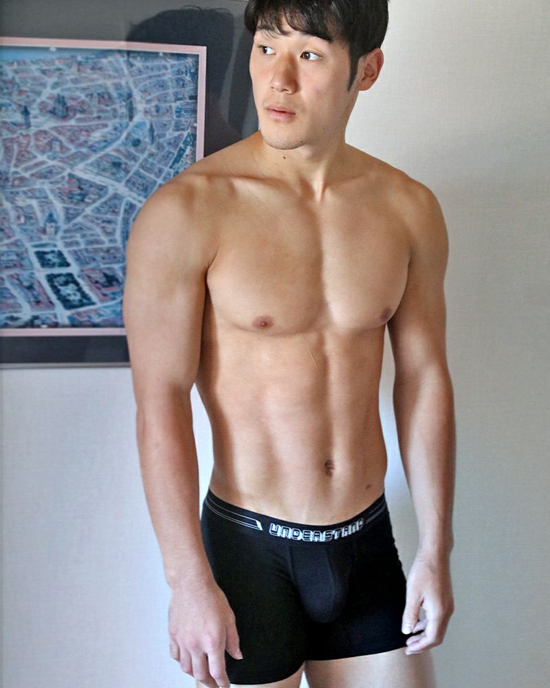 UNDERSTAND アンダースタンド ［アンダー・スタンダード］ モモフィッター ボクサーブリーフ （ブラック：Black） モダール生地 メンズ 男性下着 パンツ 無地 ベーシック