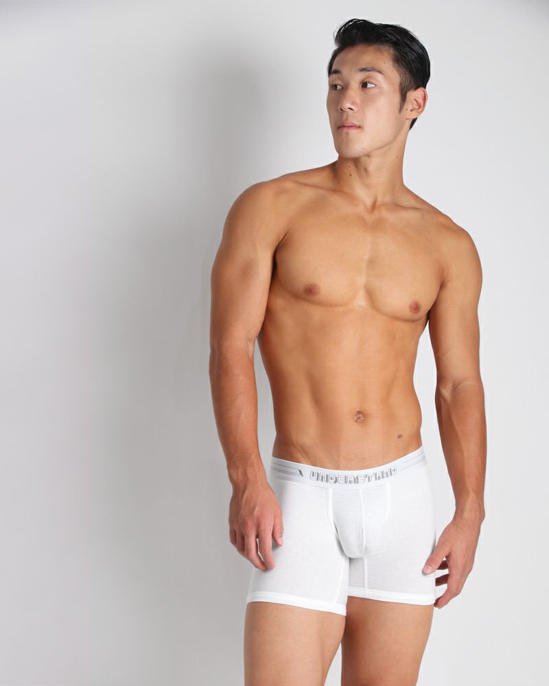 UNDERSTAND アンダースタンド ［アンダー・スタンダード］ モモフィッター ボクサーブリーフ （ホワイト：White） モダール生地 メンズ 男性下着 パンツ 無地 ベーシック