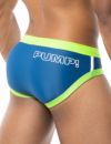 PUMP パンプ メンズ水着 ビキニ WATER BRIEF （ブルー/グリーン） ビキニパンツ ブーメラン 競パン 男性水着 スイムウェア