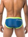 PUMP パンプ メンズ水着 ビキニ WATER BRIEF （ブルー/グリーン） ビキニパンツ ブーメラン 競パン 男性水着 スイムウェア