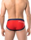 PUMP パンプ メンズ水着 ビキニ WATER BRIEF （レッド/ネイビー） ビキニパンツ ブーメラン 競パン 男性水着 スイムウェア