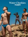 PUMP パンプ メンズ水着 ビキニ WATER CHEEKY （ブルー） ビキニパンツ ブーメラン 競パン 男性水着 スイムウェア