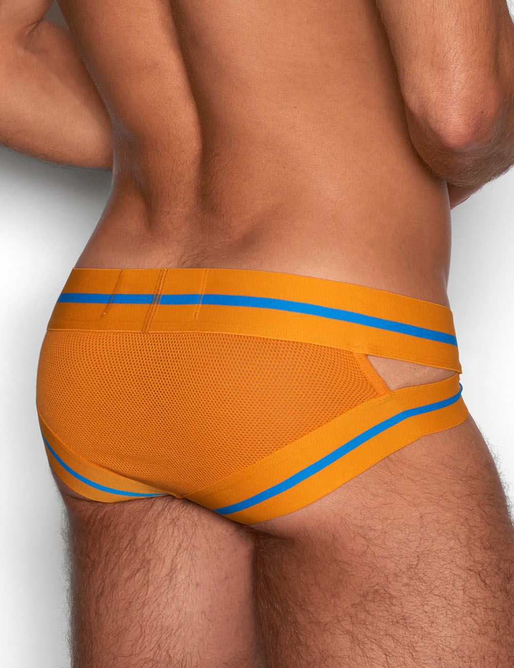 C-IN2 ハッスルブリーフ ローライズ ビキニ SCRIMMAGE Hustle Brief （オークリーオレンジ） CIN2 シーインツー メンズ下着 インナー 男性 パンツ アンダーウェア ブランド