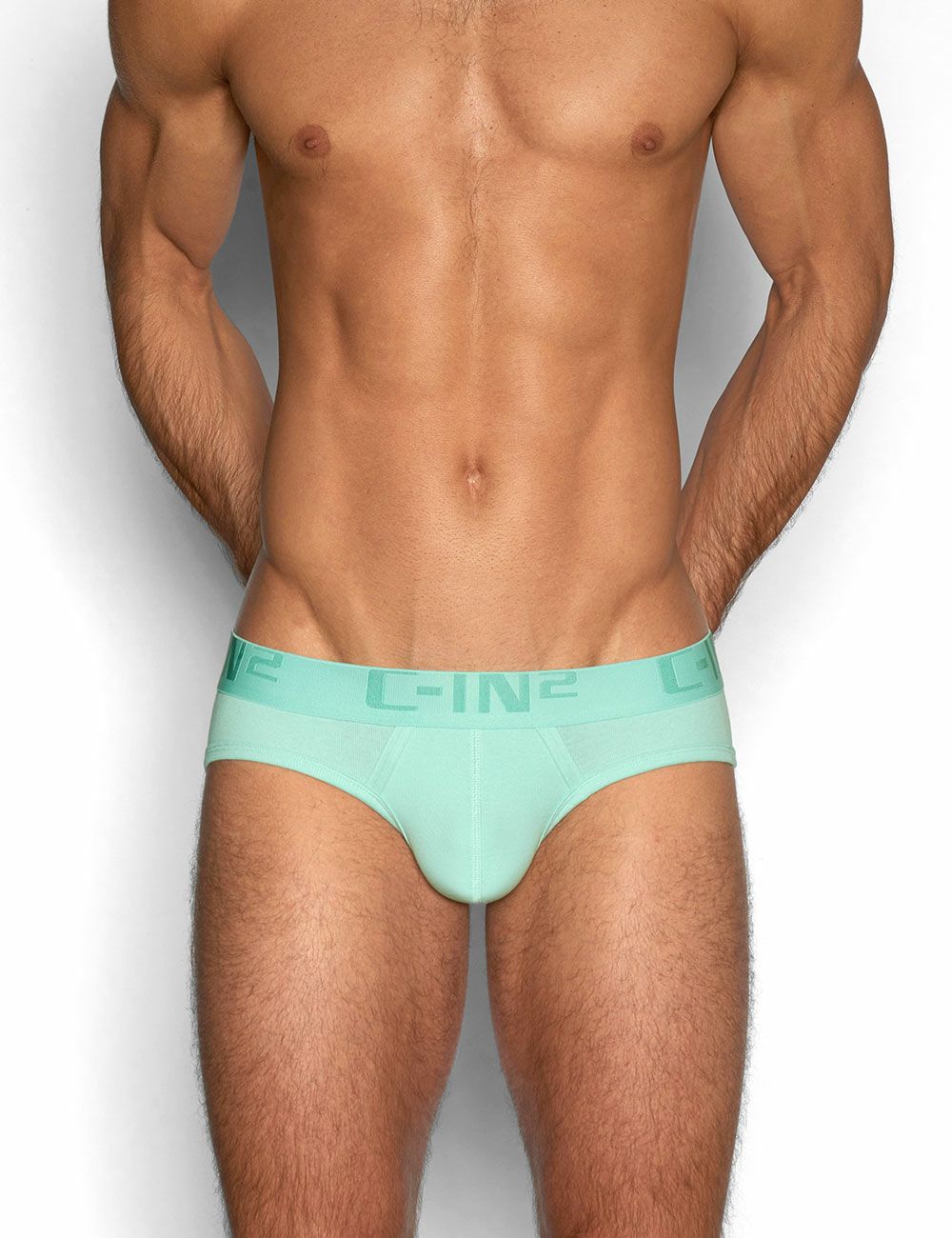 C-IN2 ローライズブリーフ ビキニ CORE IN COLOR LOW NO SHOW PROFILE BRIEF （ゲイルグリーン） CIN2 シーインツー メンズ下着 インナー 男性 パンツ アンダーウェア ブランド