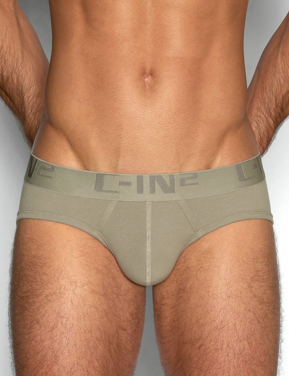 C-IN2 ローライズブリーフ ビキニ CORE IN COLOR LOW NO SHOW PROFILE BRIEF （カッシュカーキ） CIN2 シーインツー メンズ下着 インナー 男性 パンツ アンダーウェア ブランド