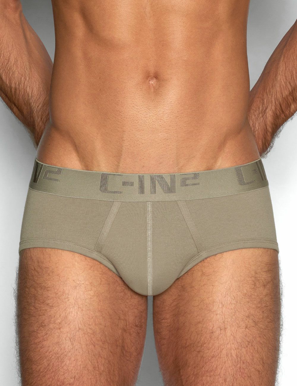 C-IN2 スタンダードブリーフ 深丈ブリーフ CORE IN COLOR MID RISE BRIEF （カッシュカーキ） CIN2 シーインツー メンズ下着 インナー 男性 パンツ アンダーウェア ブランド