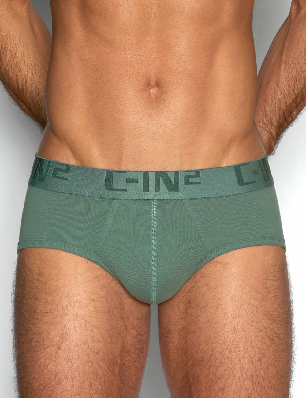 C-IN2 スタンダードブリーフ 深丈ブリーフ CORE IN COLOR MID RISE BRIEF （ジュフグリーン） CIN2 シーインツー メンズ下着 インナー 男性 パンツ アンダーウェア ブランド