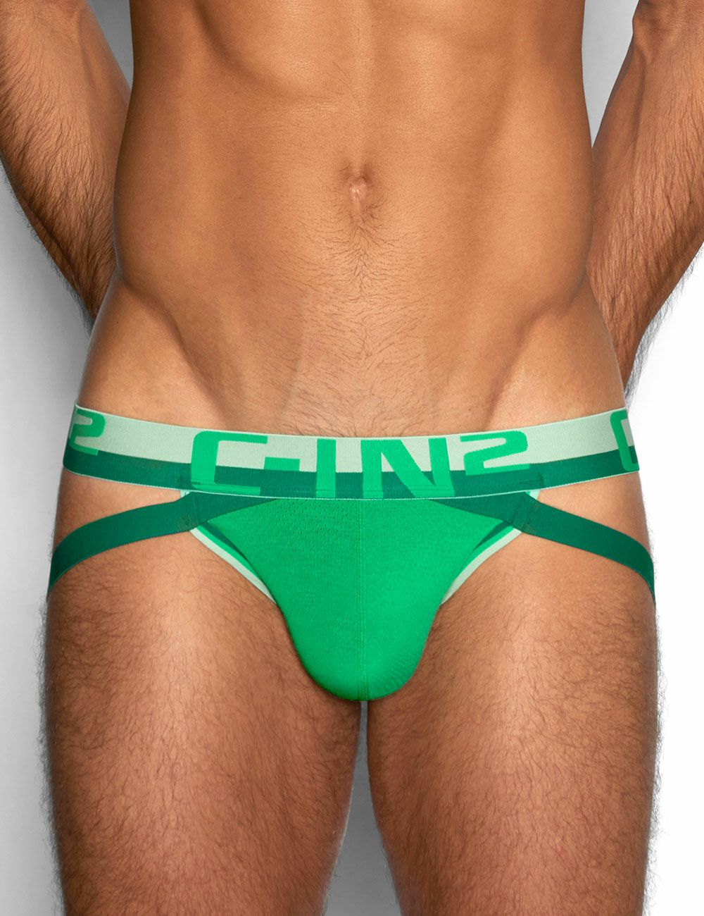 C-IN2 ジョックストラップ MESH JOCK STRAP （ガリレオグリーン） ケツ割れ ケツワレ サポーター CIN2 シーインツー メンズ下着 インナー 男性 パンツ アンダーウェア ブランド