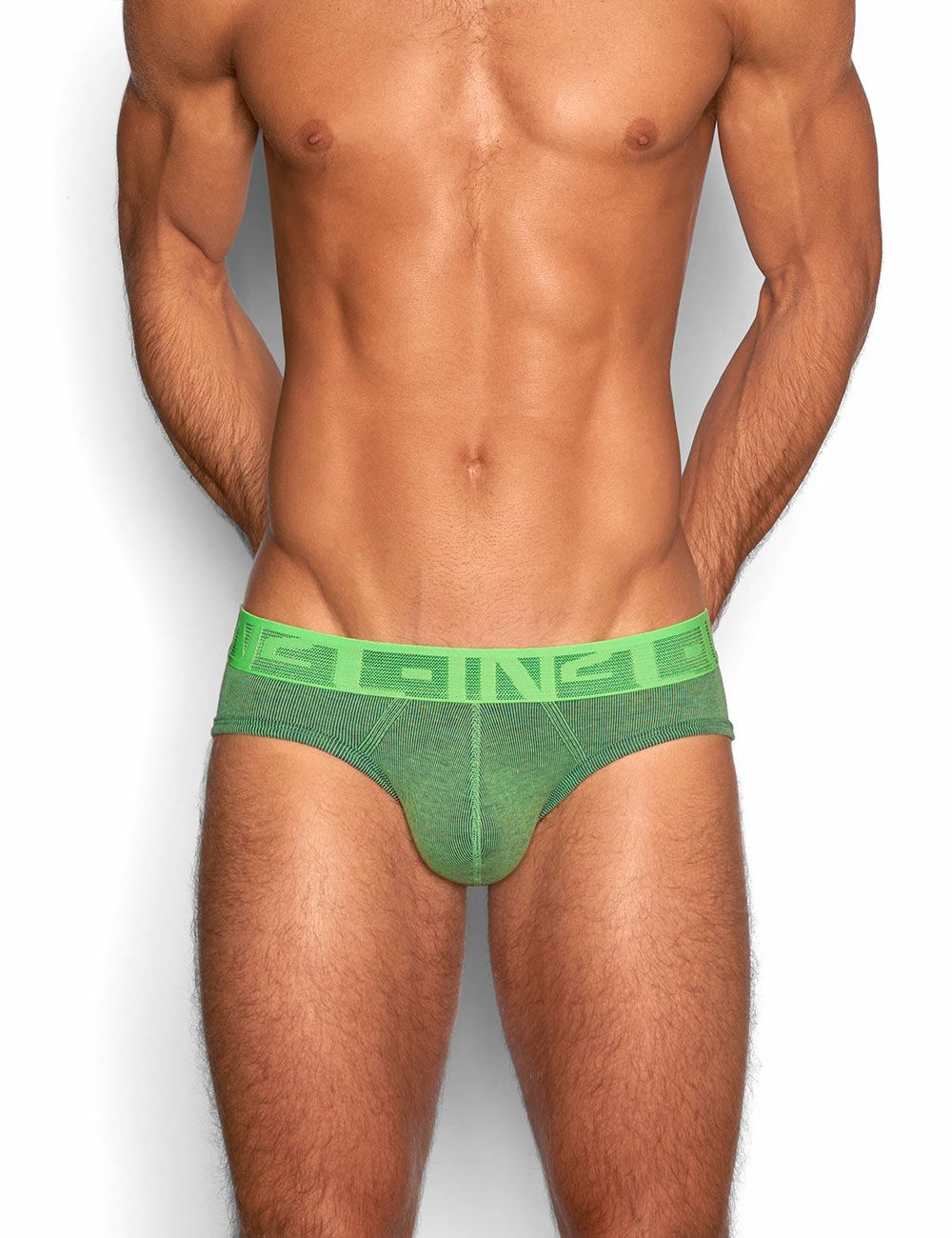 C-IN2 ローライズブリーフ ビキニ UNDERTONE LOW RISE PROFILE BRIEF （ゲインズグリーン） 【リブコットン】 CIN2 シーインツー メンズ下着 インナー 男性 パンツ アンダーウェア ブランド