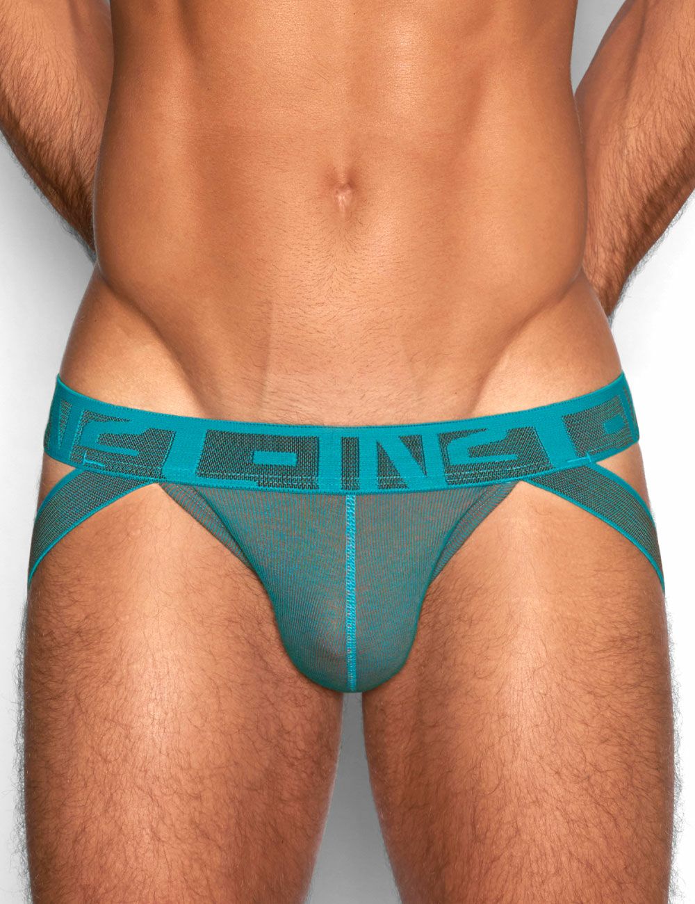 C-IN2 ジョックストラップ UNDERTONE JOCK （ブロンシスブルー） 【リブコットン】 ケツ割れ ケツワレ サポーター CIN2 シーインツー メンズ下着 インナー 男性 パンツ アンダーウェア ブランド