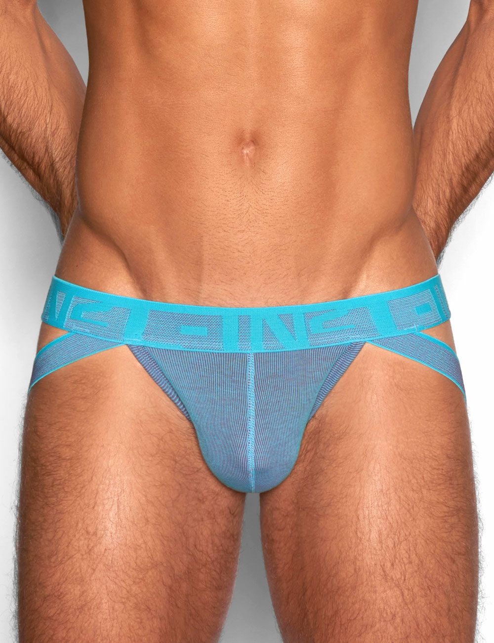 C-IN2 ジョックストラップ UNDERTONE JOCK （バウアーブルー） 【リブコットン】 ケツ割れ ケツワレ サポーター CIN2 シーインツー メンズ下着 インナー 男性 パンツ アンダーウェア ブランド