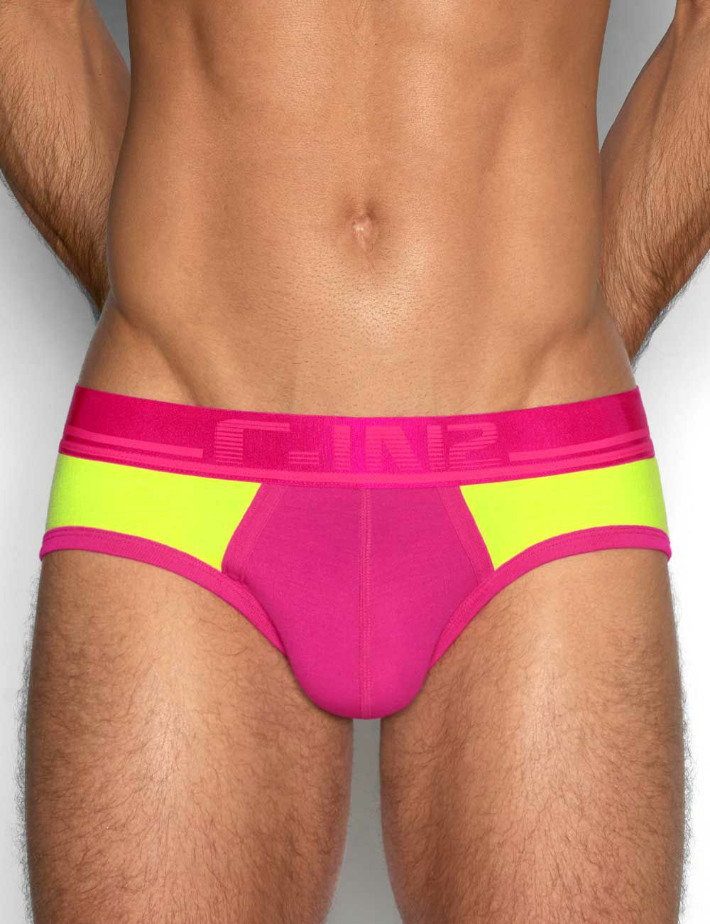 C-IN2 ローライズブリーフ ビキニ SUPER BRIGHT LOW RISE BRIEF （パシフィコピンク） CIN2 シーインツー メンズ下着 インナー 男性 パンツ アンダーウェア ブランド