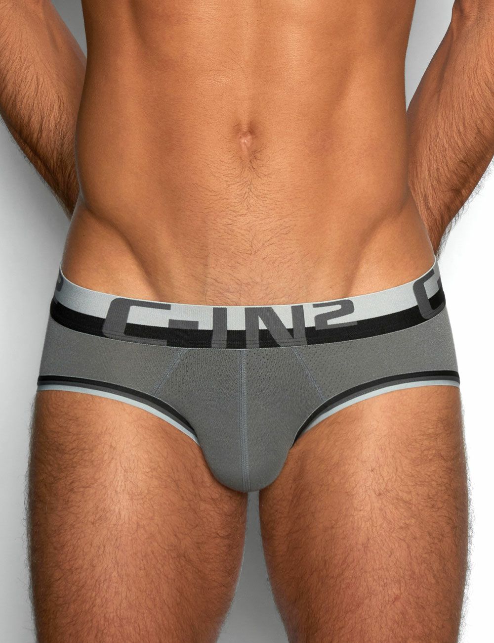 C-IN2 ローライズブリーフ ビキニ MESH Low Rise Brief （ガーナーグレー） CIN2 シーインツー メンズ下着 インナー 男性 パンツ アンダーウェア ブランド