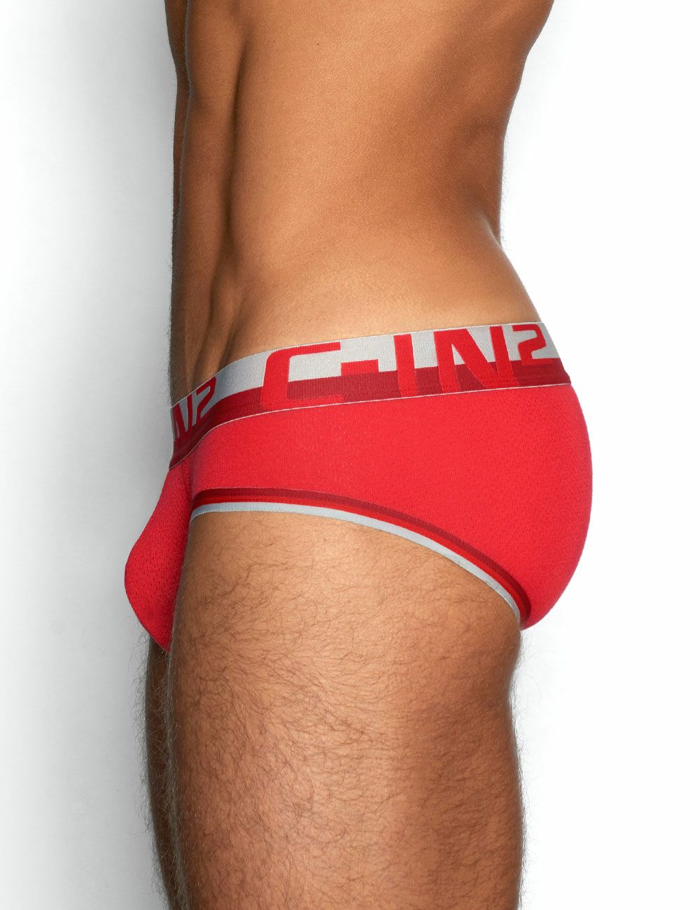 C-IN2 ローライズブリーフ ビキニ MESH Low Rise Brief （ランドールレッド） CIN2 シーインツー メンズ下着 インナー 男性 パンツ アンダーウェア ブランド
