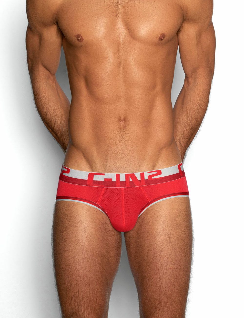 C-IN2 ローライズブリーフ ビキニ MESH Low Rise Brief （ランドールレッド） CIN2 シーインツー メンズ下着 インナー 男性 パンツ アンダーウェア ブランド