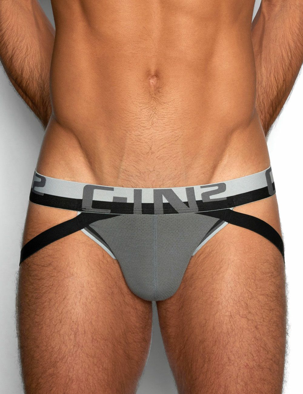 C-IN2 ジョックストラップ MESH JOCK STRAP （ガーナーグレー） ケツ割れ ケツワレ サポーター CIN2 シーインツー メンズ下着 インナー 男性 パンツ アンダーウェア ブランド