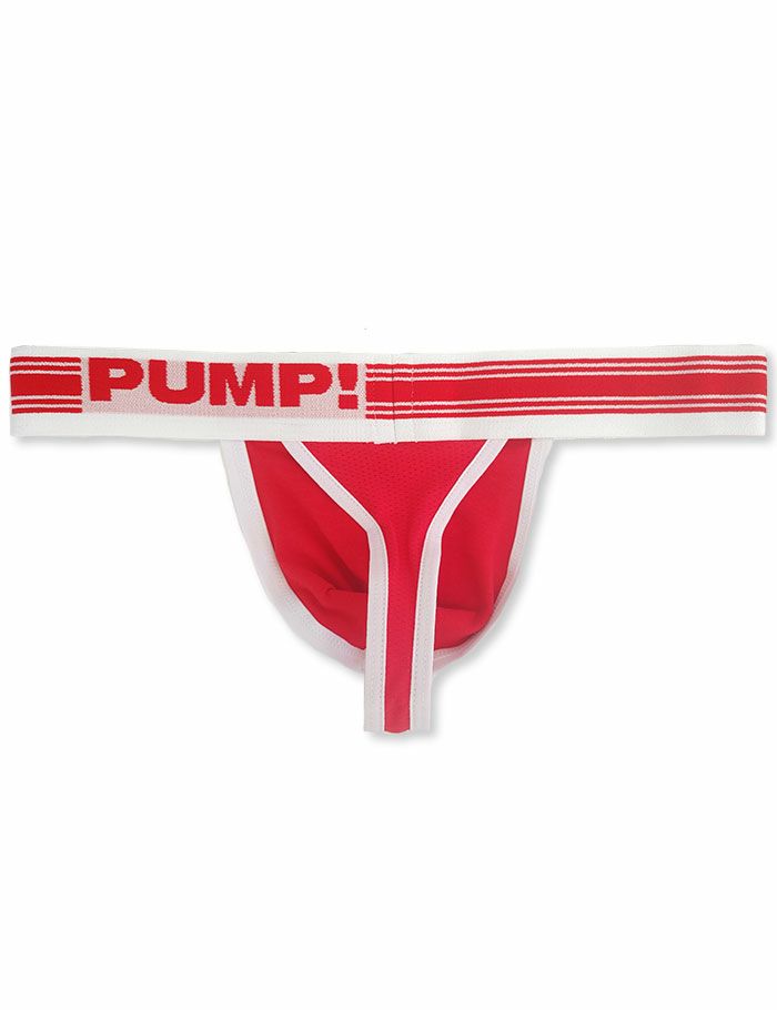 PUMP パンプ Tバック （FREEFIT-RED） LOW RISE MESH CUP THONG PUMP! UnderwearメンズTバック メンズパンツ 男性下着