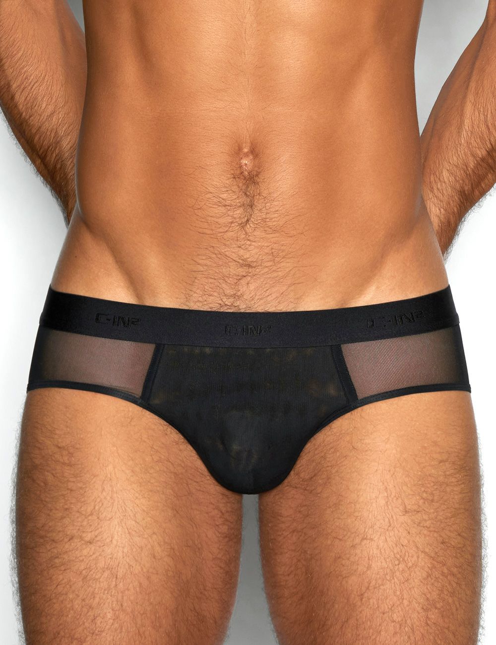 C-IN2 ローライズブリーフ ビキニ SHEER Low Rise Brief （ブラック） シースルー メッシュ CIN2 シーインツー メンズ下着 インナー 男性 パンツ アンダーウェア ブランド