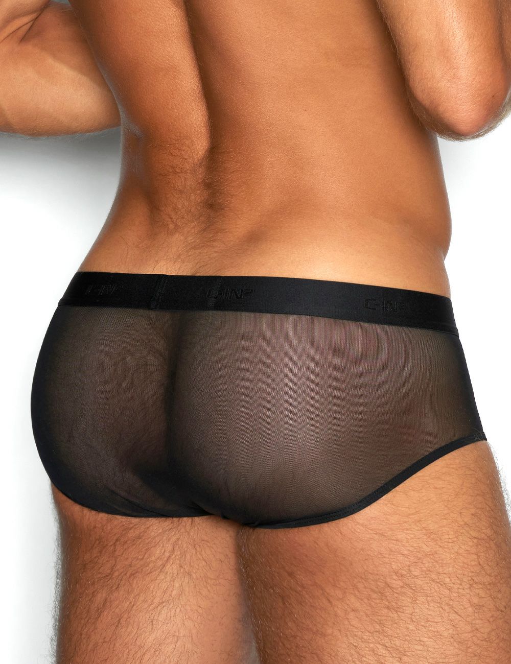 C-IN2 前開き ブリーフ ビキニ SHEER Fly Front Brief （ブラック） シースルー メッシュ CIN2 シーインツー メンズ下着 インナー 男性 パンツ アンダーウェア ブランド