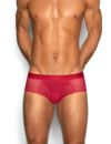 C-IN2 前開き ブリーフ ビキニ SHEER Fly Front Brief （ローワンレッド） シースルー メッシュ CIN2 シーインツー メンズ下着 インナー 男性 パンツ アンダーウェア ブランド