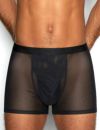 C-IN2 前開き ボクサーパンツ SHEER BOXER BRIEF （ブラック） シースルー メッシュ CIN2 シーインツー メンズ下着 インナー 男性 パンツ アンダーウェア ブランド