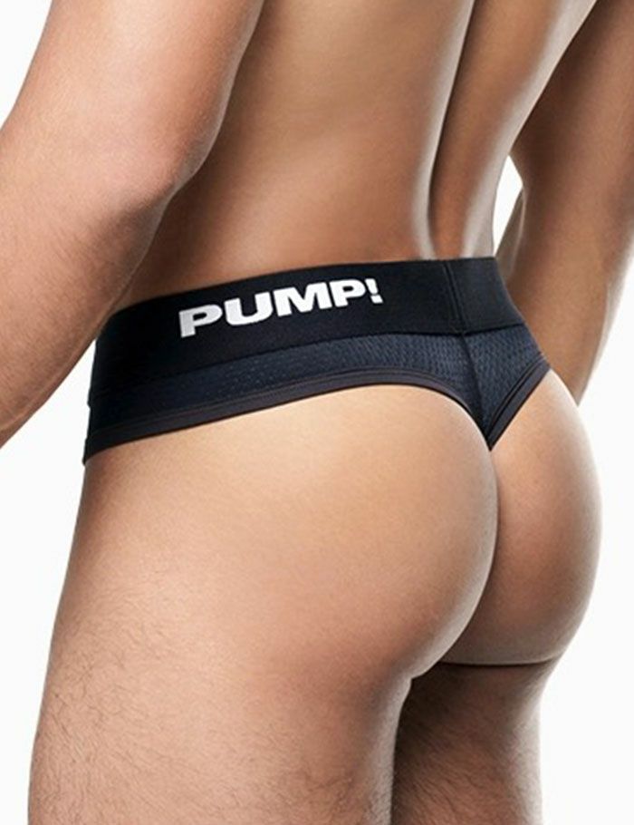 PUMP パンプ Tバック （BLACK） BRIEF STYLE MESH CUP THONG PUMP! UnderwearメンズTバック メンズパンツ 男性下着  | メンズ下着パンツ通販の店イージーモンキー公式