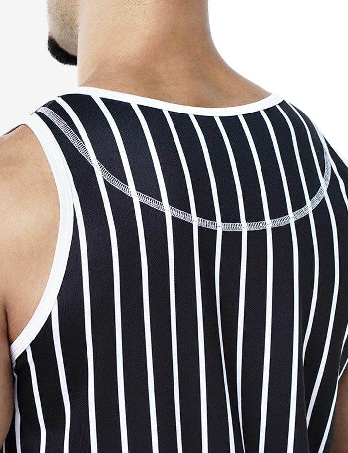 PUMP パンプ ストライプ タンクトップ （Black） STRIPED TANK TOP PUMP! Underwear メンズ 男性下着