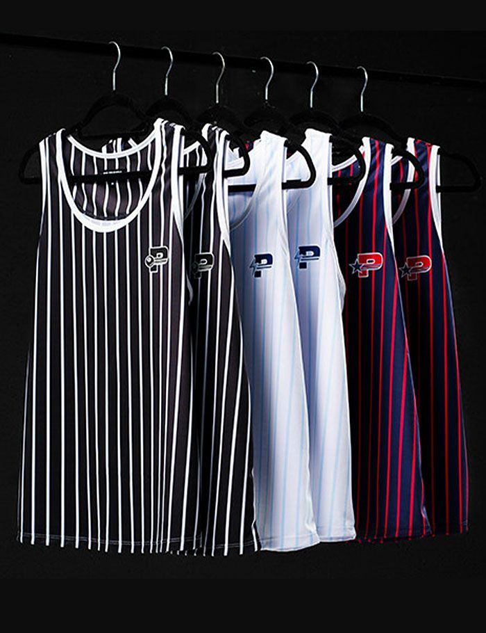 PUMP パンプ ストライプ タンクトップ （Black） STRIPED TANK TOP PUMP! Underwear メンズ 男性下着
