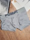 PUMP パンプ ローライズボクサーパンツ GRAY CLASSIC NO-SHOW TRUNK PUMP! Underwear メンズ 男性下着