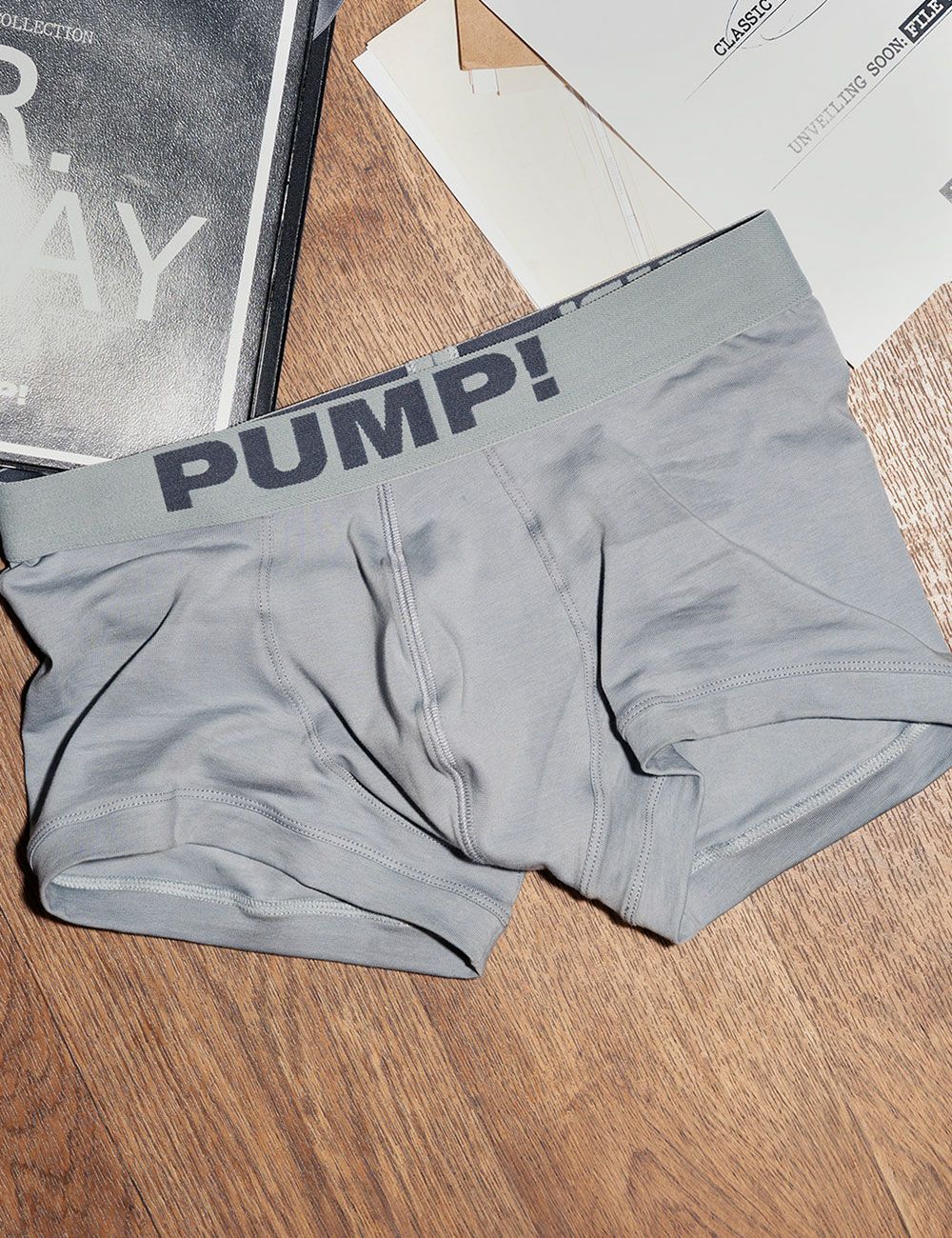 PUMP パンプ ローライズボクサーパンツ GRAY CLASSIC NO-SHOW TRUNK PUMP! Underwear メンズ 男性下着