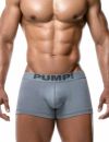 PUMP パンプ ローライズボクサーパンツ GRAY CLASSIC NO-SHOW TRUNK PUMP! Underwear メンズ 男性下着