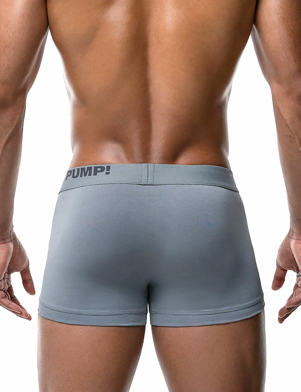 PUMP パンプ ローライズボクサーパンツ GRAY CLASSIC NO-SHOW TRUNK PUMP! Underwear メンズ 男性下着