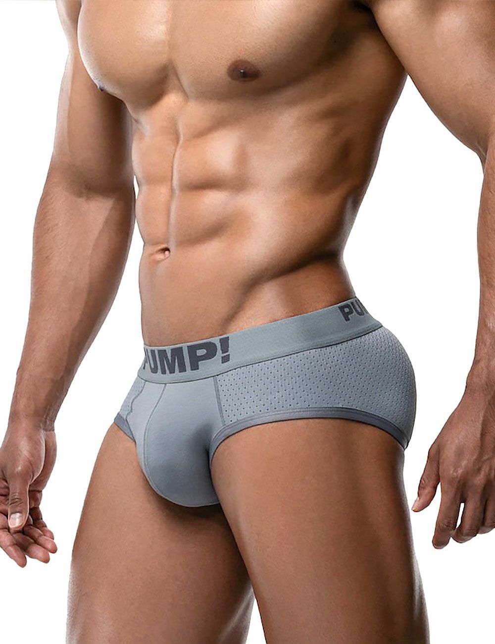 PUMP パンプ ローライズブリーフ ビキニ GRAY CLASSIC BRIEF PUMP! Underwear メンズ 男性下着