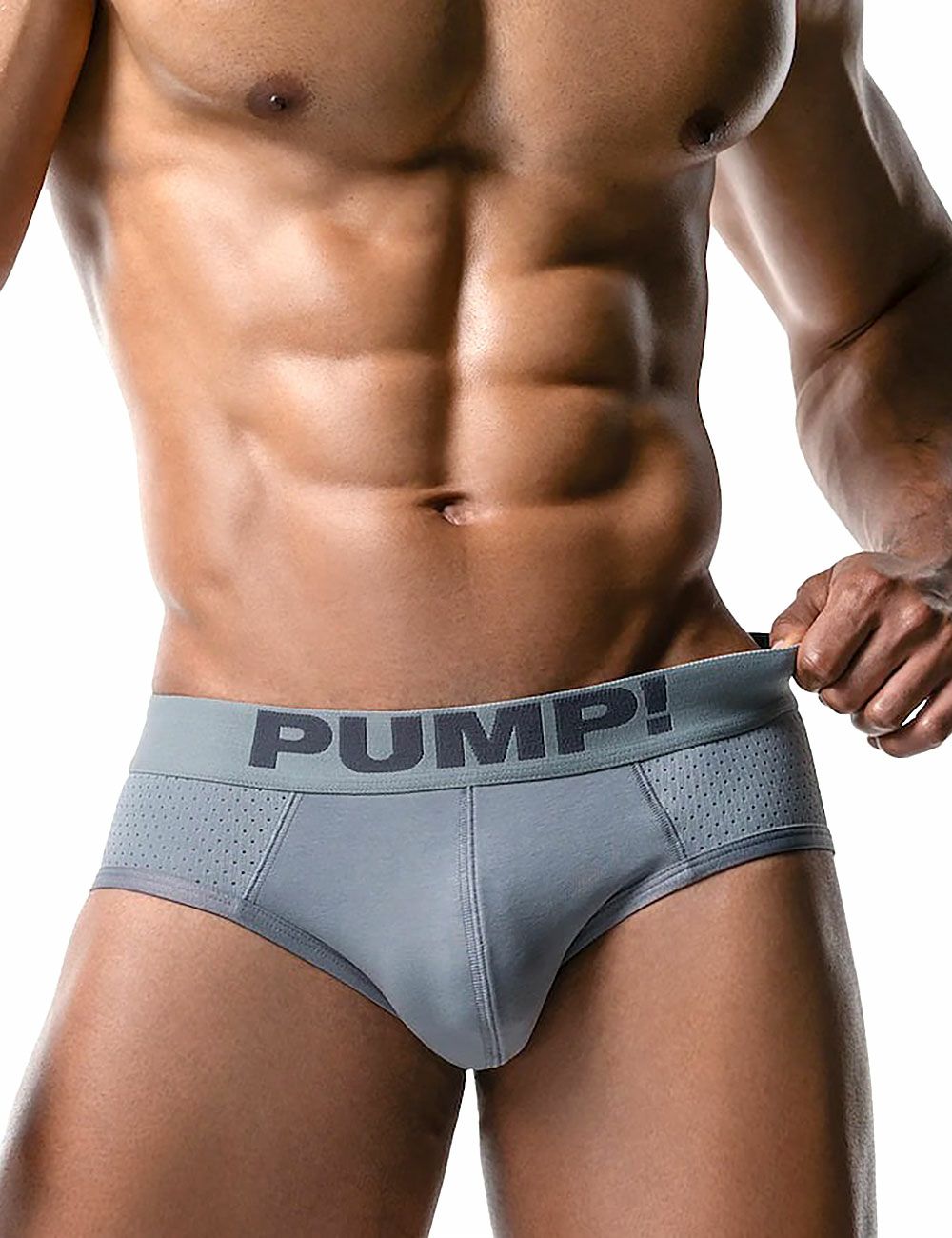 PUMP パンプ ローライズブリーフ ビキニ GRAY CLASSIC BRIEF PUMP! Underwear メンズ 男性下着